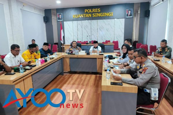 Polres Kuansing Gelar Rakor Eksternal Pengamanan Rangkaian Hari Raya Idul Adha 1446 H