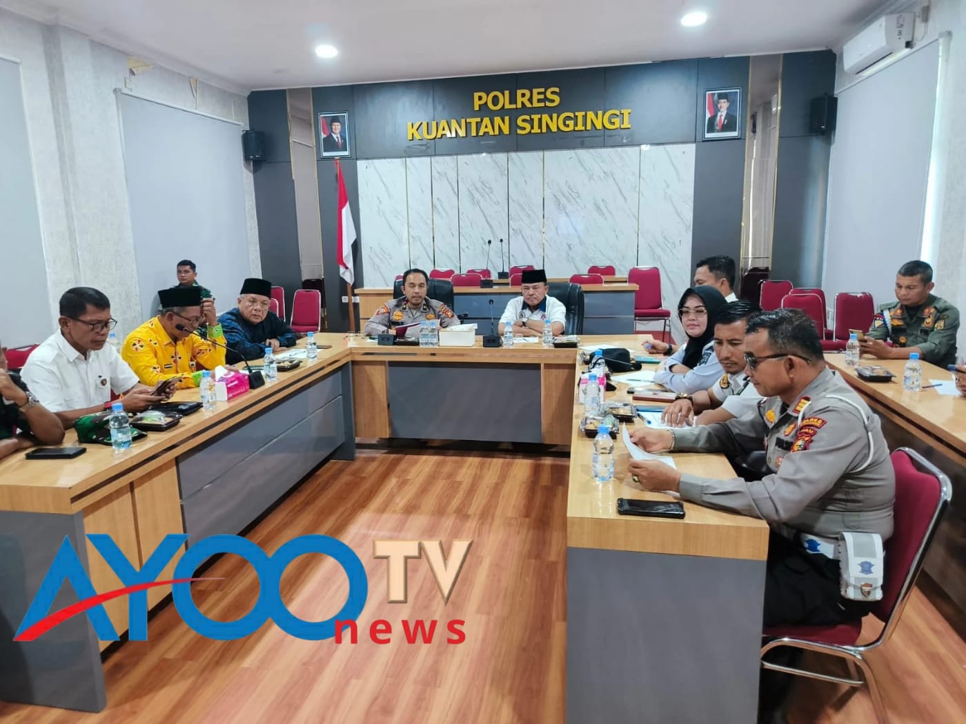 Polres Kuansing Gelar Rakor Eksternal Pengamanan Rangkaian Hari Raya Idul Adha 1446 H
