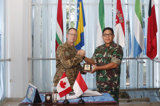 Penguatan Kerjasama Peacekeeping : PMPP TNI Terima Kunjungan Deputy Commander UN Command Korea Selatan dan Atase Pertahanan Kanada