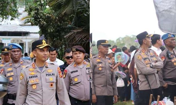 Kapolres Kuansing Tinjau Langsung Pengamanan Hari Kedua Festival Pacu Jalur di Cerenti