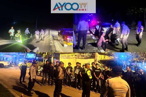 Polres Kuansing Gelar KRYD, Jaga Keamanan dan Ketertiban di Teluk Kuantan