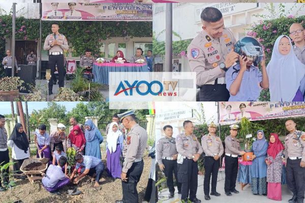 Police Go to School, Ditlantas Polda Riau Tanamkan Etika Berlalu Lintas dan Cinta Lingkungan Sejak Dini
