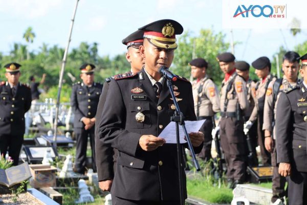 Upacara Pemakaman AIPTU Bakhtiar Efendi Panggabean Berlangsung Khidmat