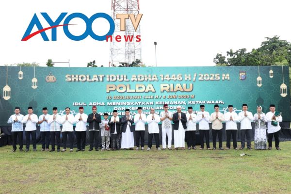 Pelaksanaan Sholat Idul Adha 1446 H di Mapolda Riau: Tingkatkan Iman, Takwa, dan Kepedulian Sosial Menuju Polri Presisi.