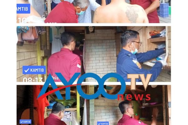 Tak Henti-Henti : Lapas Bangkinang Kembali Lakukan Razia Kamar Hunian Warga Binaan