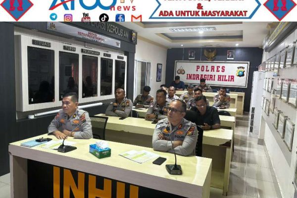 Satlantas Polres Inhil Ikuti Anev Operasi Patuh Lancang Kuning 2025, 602 Pelanggaran Ditindak, Nol Kasus Laka Lantas